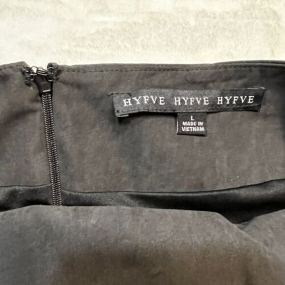 HYFVE Black Asymmetrical Tie Front Skort Skirt Women's L - Picture 4 of 9